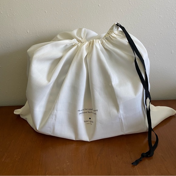 KATE SPADE Pineapple Stripe Canvas Mega Sam Tote bag & Wristlet, NWT & GIFT BOX! - Picture 5 of 7